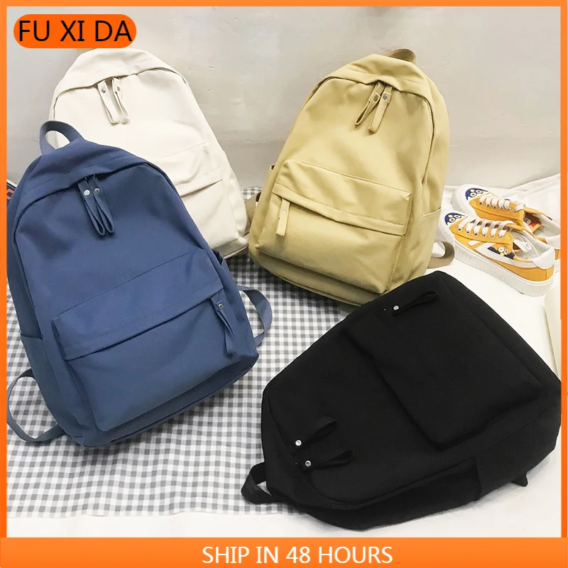 

2021 Backpack New Trend Female Backpack Fashion Nylon Women Backpack Anti Theft Laptop Shoulder Bags Girl School Bags Student