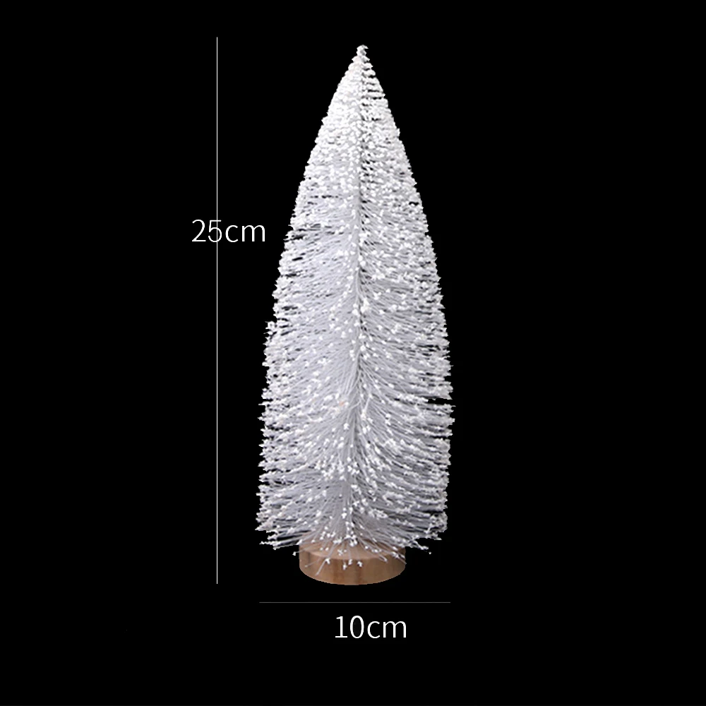1 шт. белая Новогодняя мини-елка новогодние домашние украшения маленькая сосна
