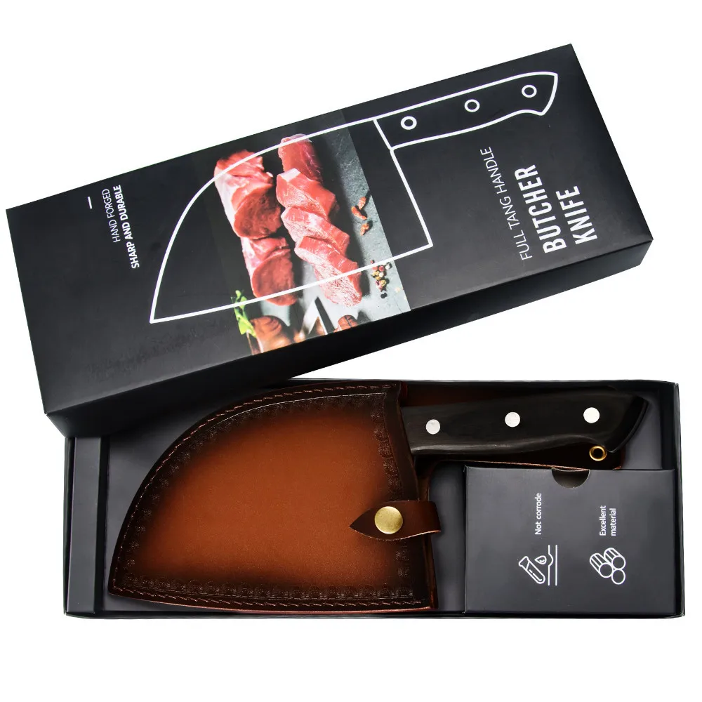 Xyj нож для мясника из высокоуглеродистой стали ручной работы кованый китайский