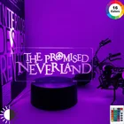 Обещанный логотип нетландии 3D светодиодный аниме лампа светодиодный ночник сенсорный красочный ночсветильник для домашнего декора 16 цветов Пульт дистанционного управления