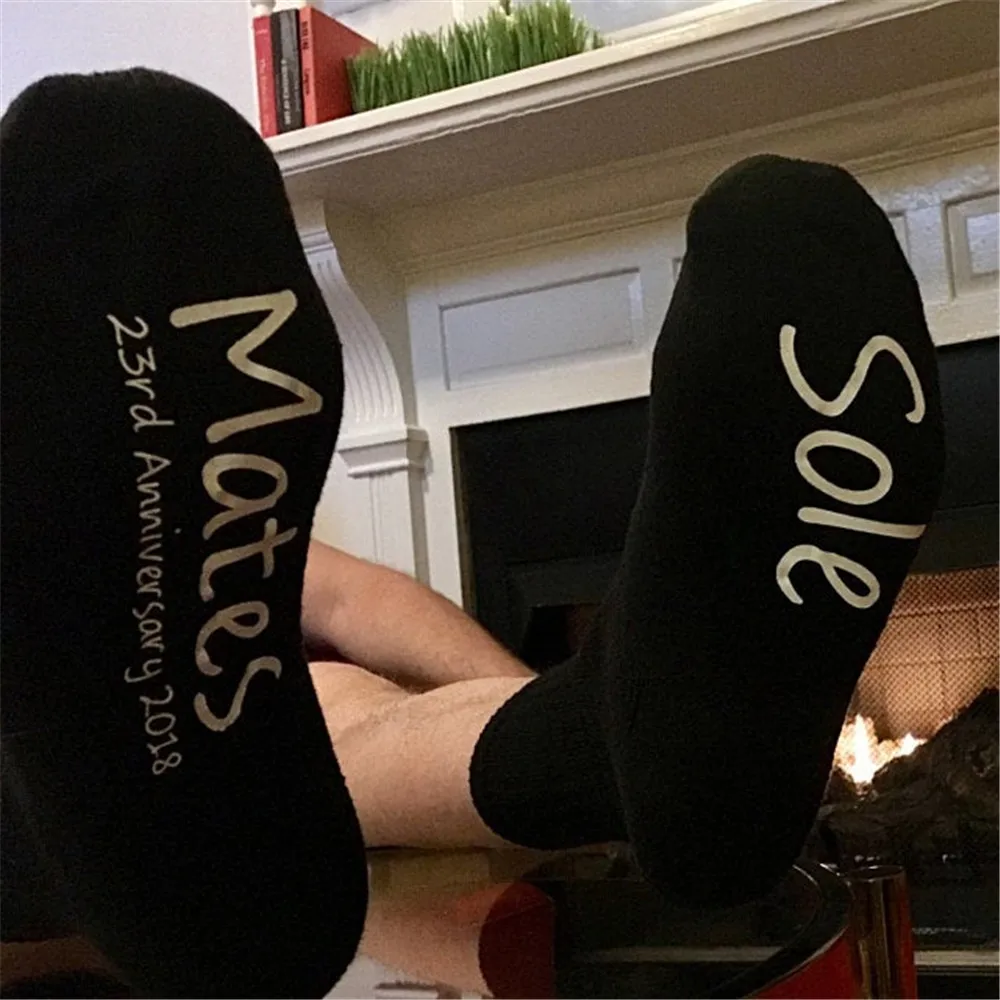 Новинка носки персонализированные забавные для него яркие с напечатанным