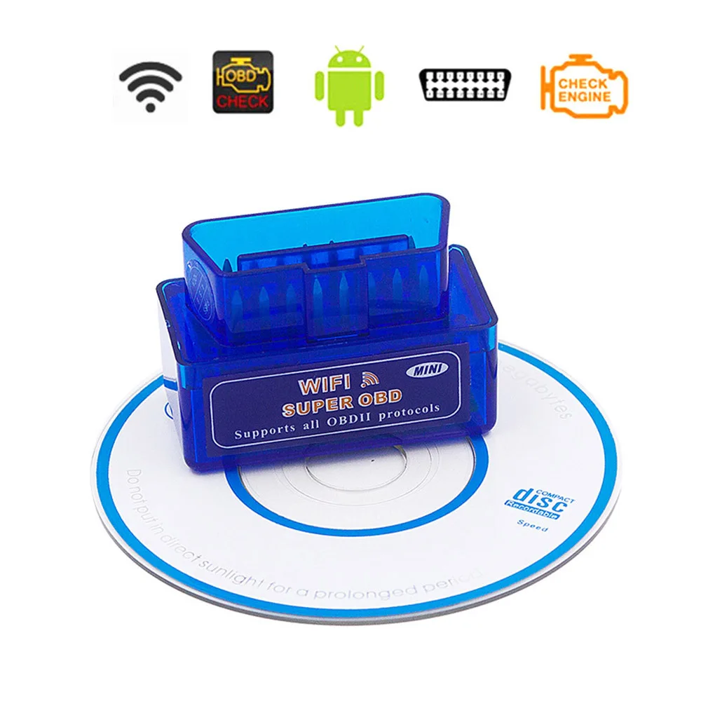 Super Mini V 1 5 ELM327 OBD2 Wifi сканер для Audi A1 A2 A3 A4 A5 A6 A7 A8 B5 B6 B7 Q3 Q5 RS4 S5 S4 OBD 2 II автомобильный