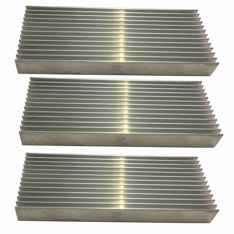 

3 шт. алюминиевый радиатор усилителя мощности радиатор 100X40X11mm