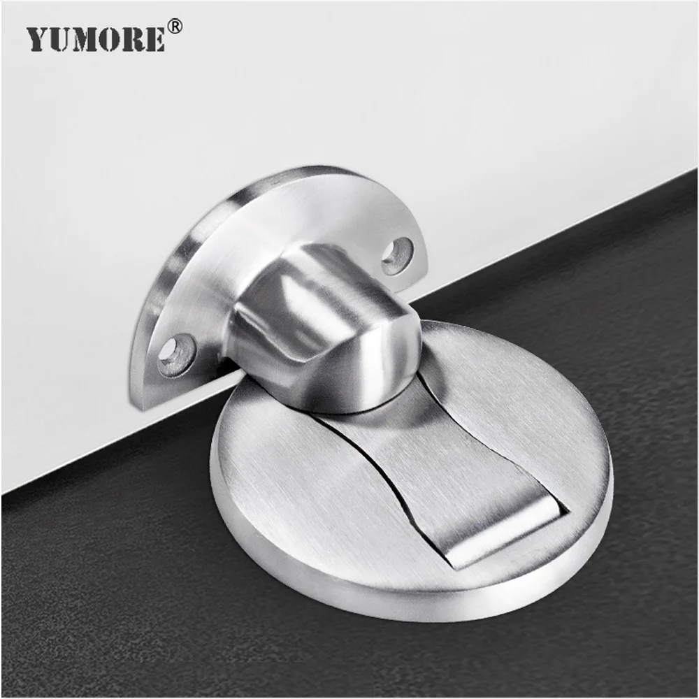 Магнитный дверной ограничитель YUMORE скрытые дверные держатели из нержавеющей