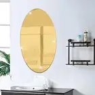 Настенные зеркальные наклейки для макияжа, ванной комнаты, ванной комнаты, акриловая повязка, золотой, серебряный, черный цвет, дверь, искусство, украшение для дома
