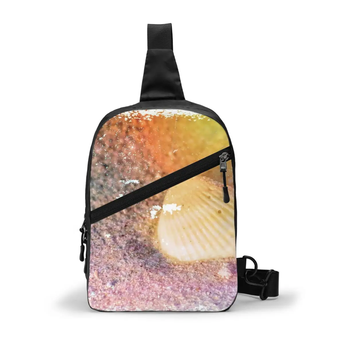 

Нагрудная сумка с ракушками, Складная Водонепроницаемая Сумка-слинг, компактная уличная сумка из полиэстера