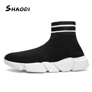 Sock Shoes Couple Unisex Athletic High Top Sneakers Running Walking Training Casual Shoes Sports Pla in USA (United States)