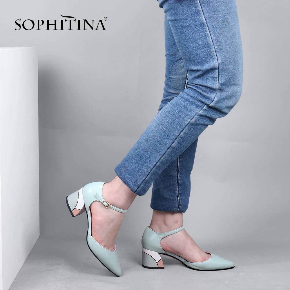 SOPHITINA/летние элегантные женские босоножки Модные высококачественные туфли из