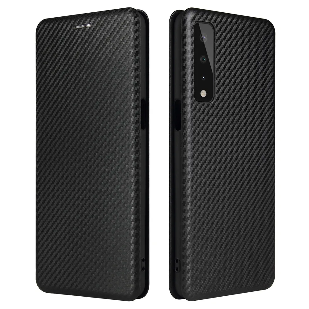 

For LG Stylo 7 4G Case Luxury Flip Carbon Fiber Skin Magnetic Adsorption Shockproof Case For LG Stylo 7 5G Stylo7 Phone Bags