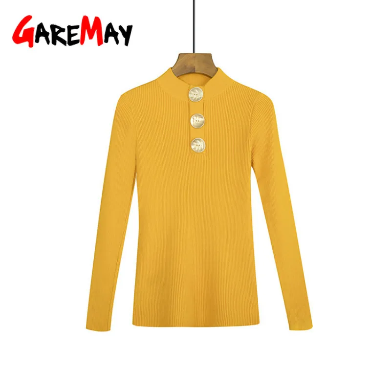 Autumn Winter women's sweater Turtleneck Pullovers knitted Female warm long sleeve Short Korean Slim White for women | Женская