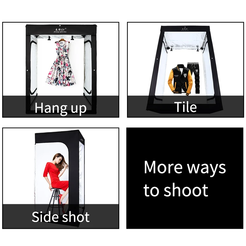 200cmx120cmx100cm Dimmable Photo Studio Lighting Softbox Light Box Folding Photography Backdrop Shooting Tent kit | Электроника