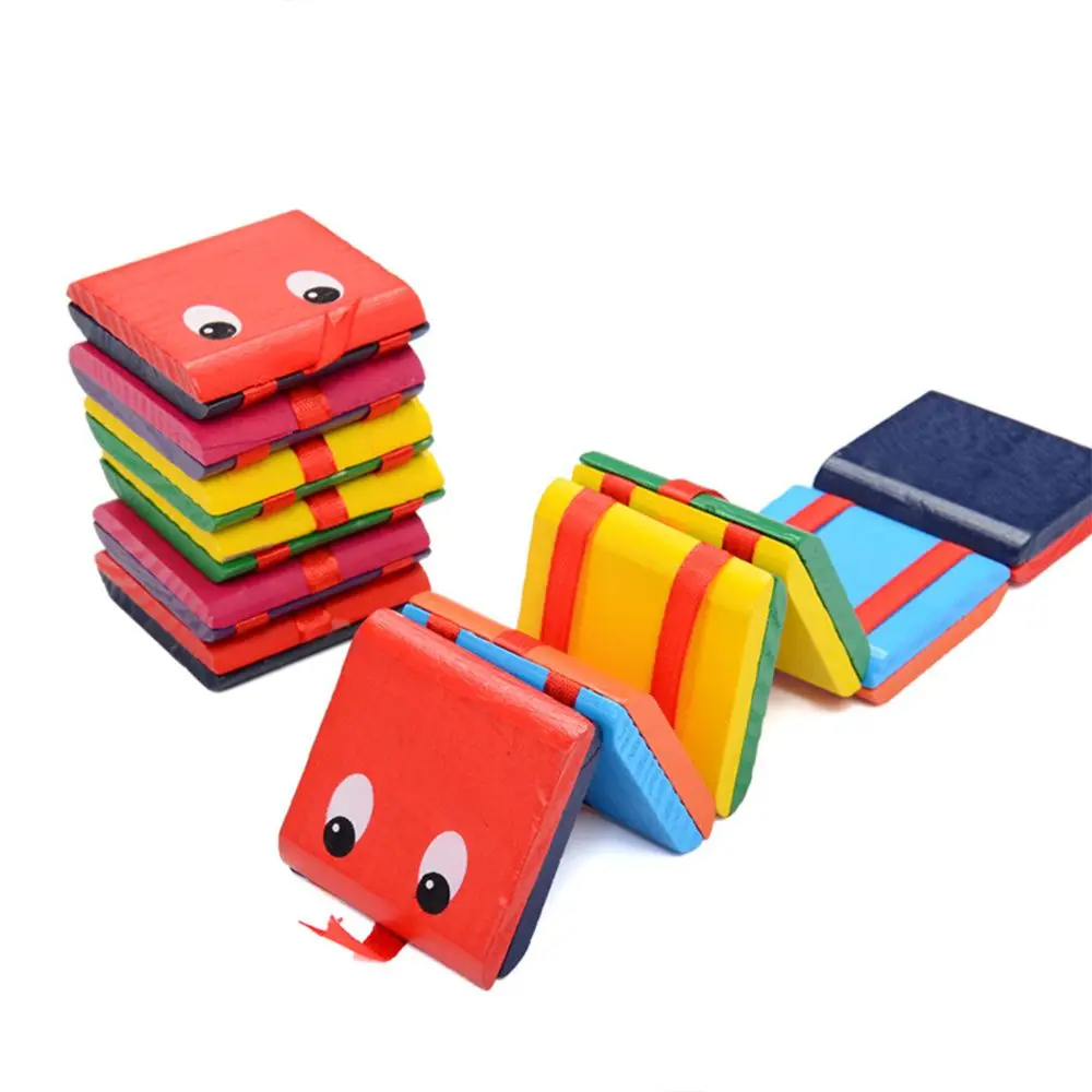 Забавные креативные глаза в форме змей цветная книга-раскладушка для детей