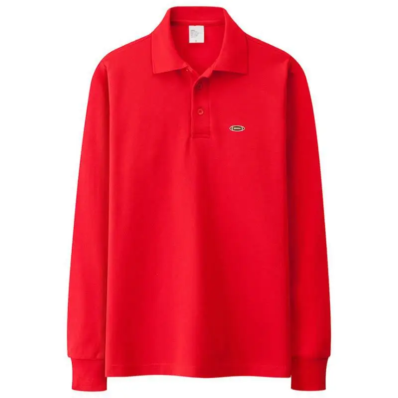 Высокое качество мода 2020 повседневные однотонные мужские рубашки поло 100% хлопок