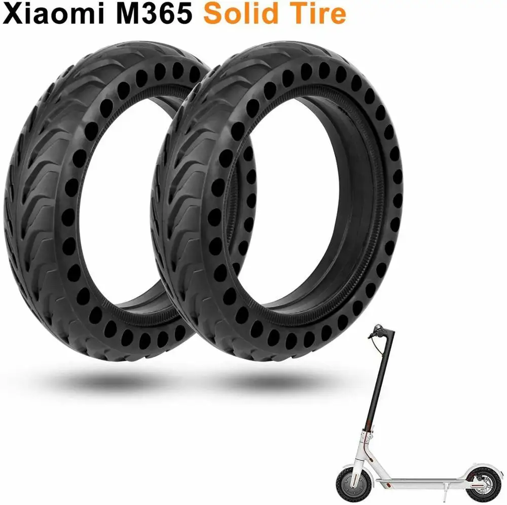 

For Xiaomi Mijia MI M365 Scooter Skateboard Tyre Solid Hole Tires Shock Absorber Non-Pneumatic Tyre Damping Rubber Tyres Wheels