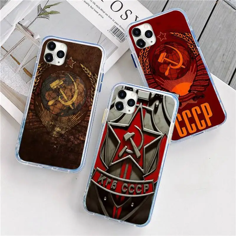 

Soviet Union USSR Flag Phone Case For iphone 12 5 5s 5c se 6 6s 7 8 plus x xs xr 11 pro max mini