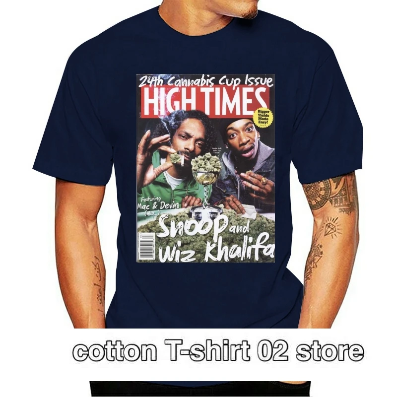 

Новогодняя футболка Menand devin high times журнал stoner t camisa de streetwear de wiz khalifa e snoopharajuku 2021