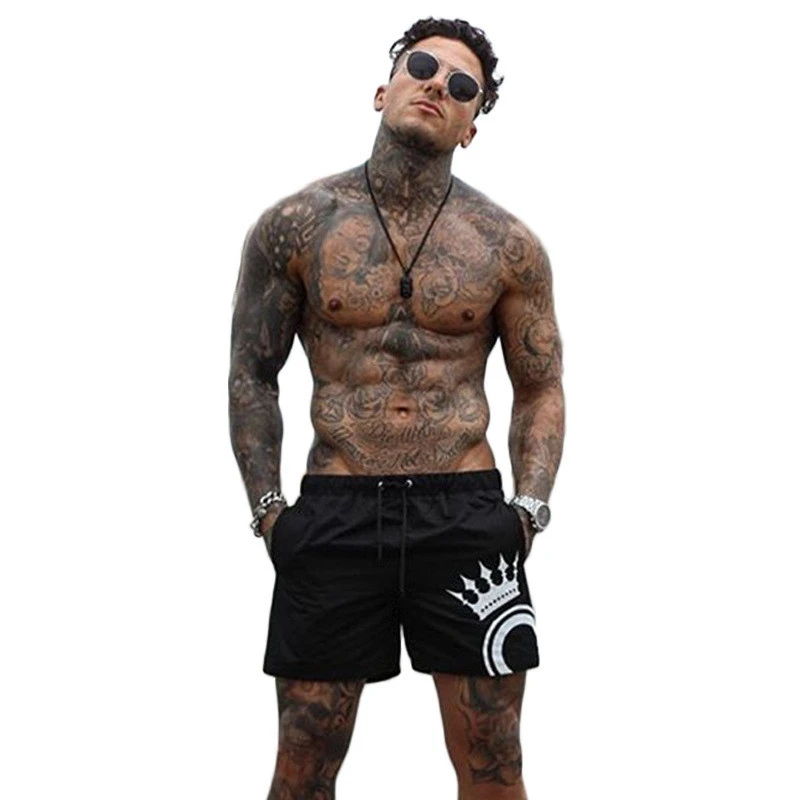 

2019 New Men Gyms Fitness Bodybuilding Shorts Mens Summer Casual Cool Short Pants Male Jogger Workout Beach Brand Men's casual