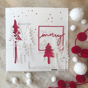 1 шт. форма для ножа сделай сам, украшение для скрапбукинга, 0,8 мм, картонная бумага из углеродистой стали, ремесла, резка серебром, узор в виде рождественской елки