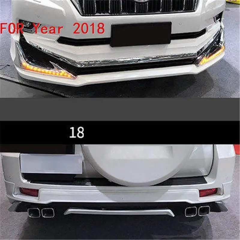 Протектор Automovil тюнинг задний диффузор передний бампер автомобиля губы бамперы 03 04 05 06 07 08 09, 10, 11, 12, 13, 14, 15, 16, 17, 18, для Toyota Prado