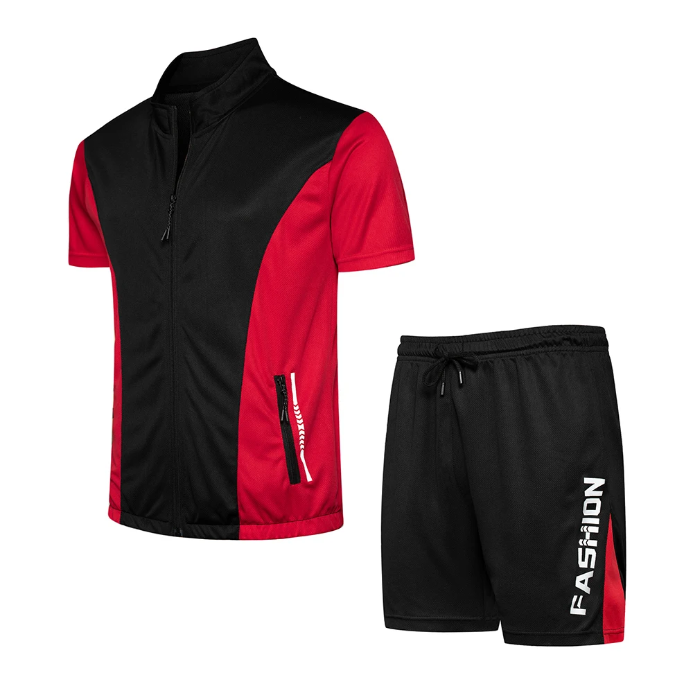 Мужской спортивный костюм из 2 предметов Повседневная футболка с коротким