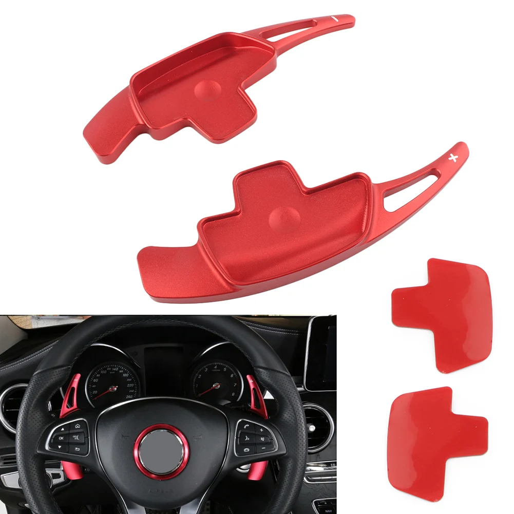 

Car Steering Wheel Shift Paddles Shifter Extension CNC For Mercedes Benz W176 W117 W212 W246 CLA CLS GLA GLC GLE A B C E S Class