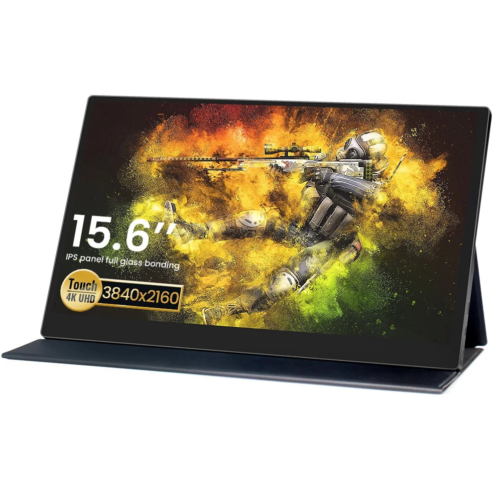 저렴한 터치 스크린 휴대용 모니터 4K 라즈베리 파이 4 3 모바일 LCD 디스플레이 15.6 인치 HDMI 익스텐더 IPS 스크린 X 박스 시리즈 X 노트북