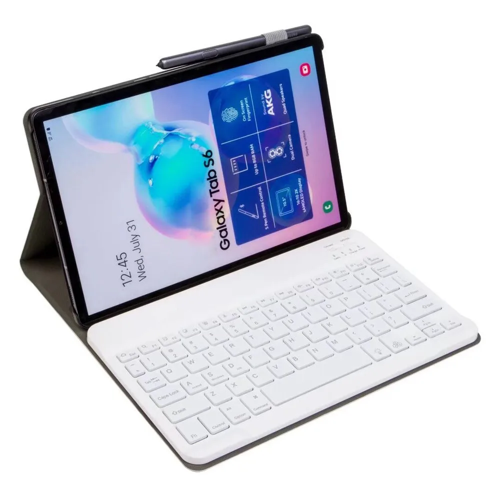 Портативный из искусственной кожи Беспроводная клавиатура-чехол для Samsung Galaxy Tab S6 10,5 SM-T860/T865 защитный чехол для планшета чехол
