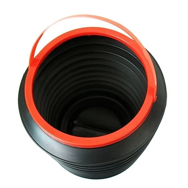 Черный пластиковый складной контейнер для хранения воды 4L органайзер ботинок и