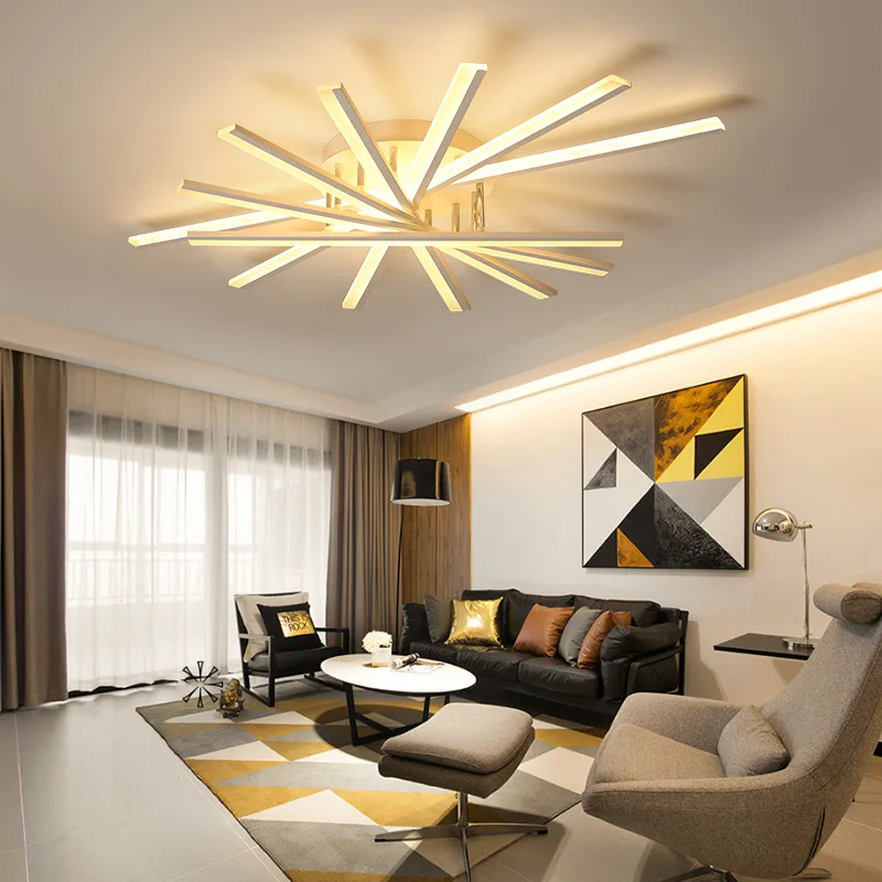 Креативный современный белый люстра светильник для гостиной спальни отеля