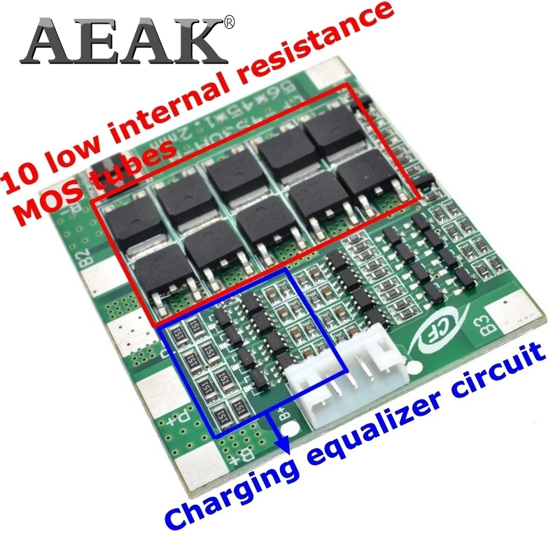 AEAK 4S 30A 14 8 в литий ионная литиевая батарея 18650 BMS пакеты Щит защиты печатной платы