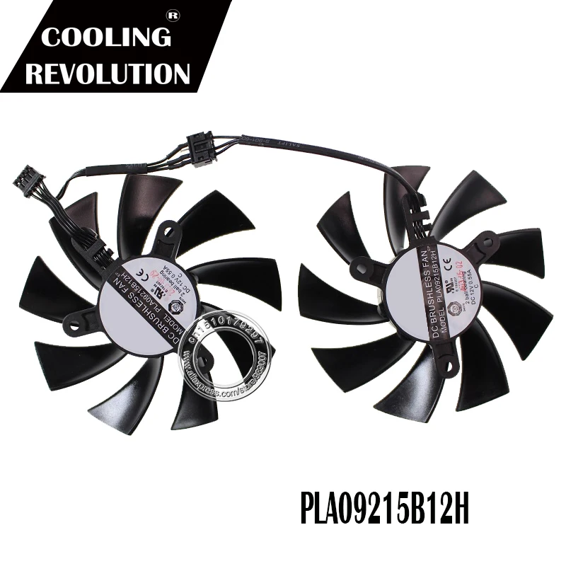 Вентилятор охлаждения для EVGA GeForce GTX 760 770 780 видеокарты 2 шт.|card fan|video card fanvideo fan