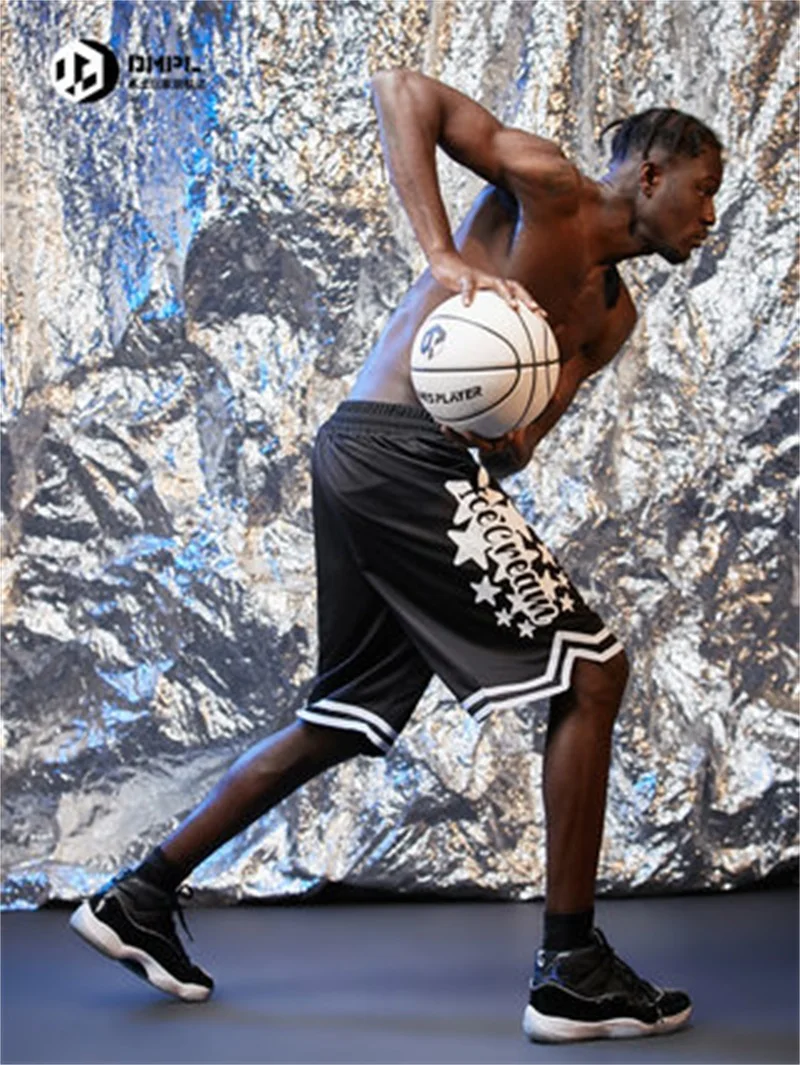 

Star print American basketball shorts five minutes pants