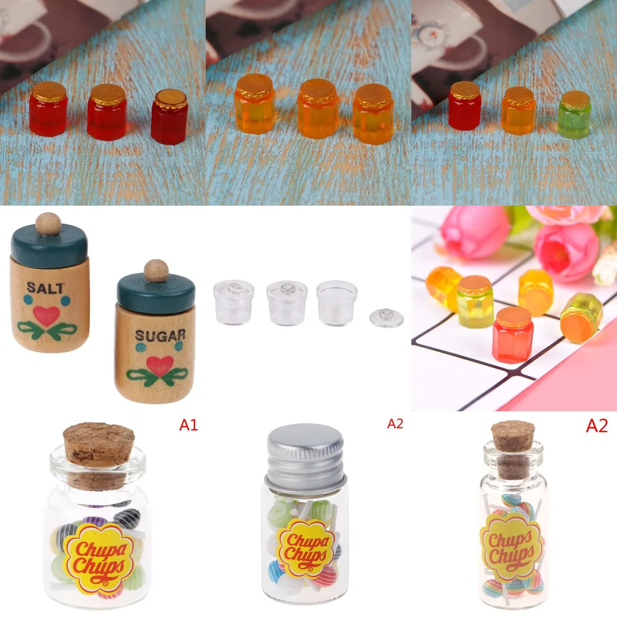 1/2/3/5 шт. 1/12 миниатюрная еда для кукольного домика десертные леденцы из сахара