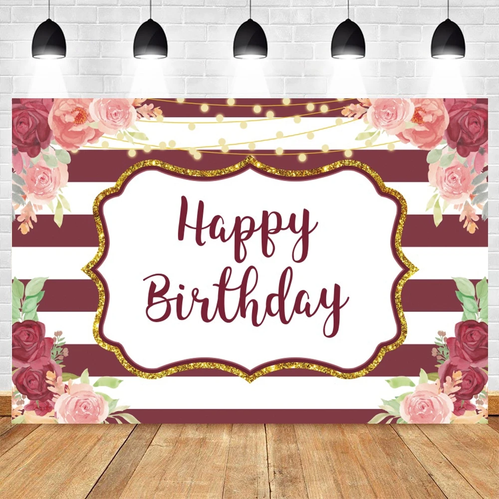 

Stripe Flower Girl Princess Newborn Baby Shower Birthday Backdrop Photography Background Vinyl Photophone Photocall Photozone