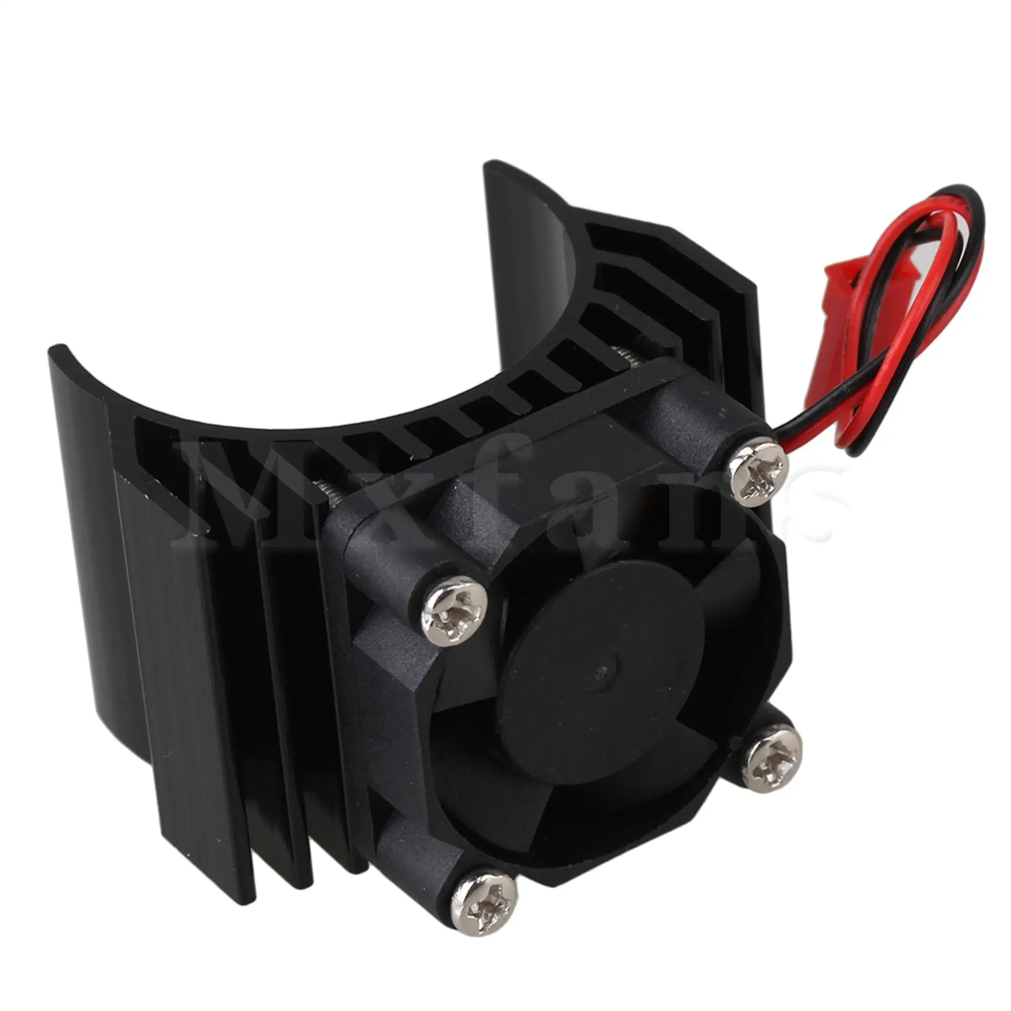 

Black 540 550 Aluminum N10091 Motor Heatsink w/ Fans for RC1:10 Car