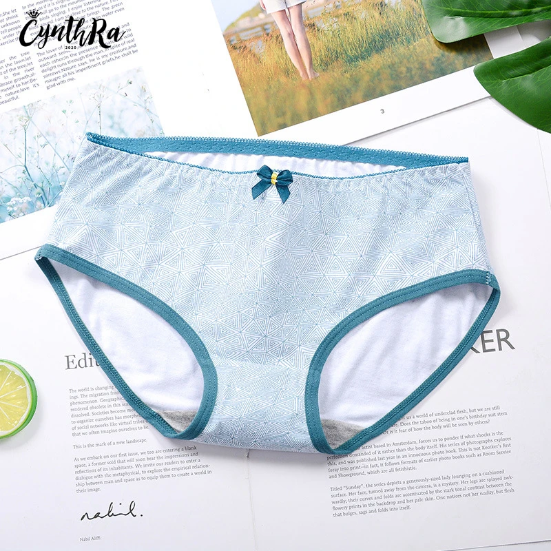 CYNTHRA нижнее белье женское 5 шт новинка средняя талия хлопок треугольные трусики