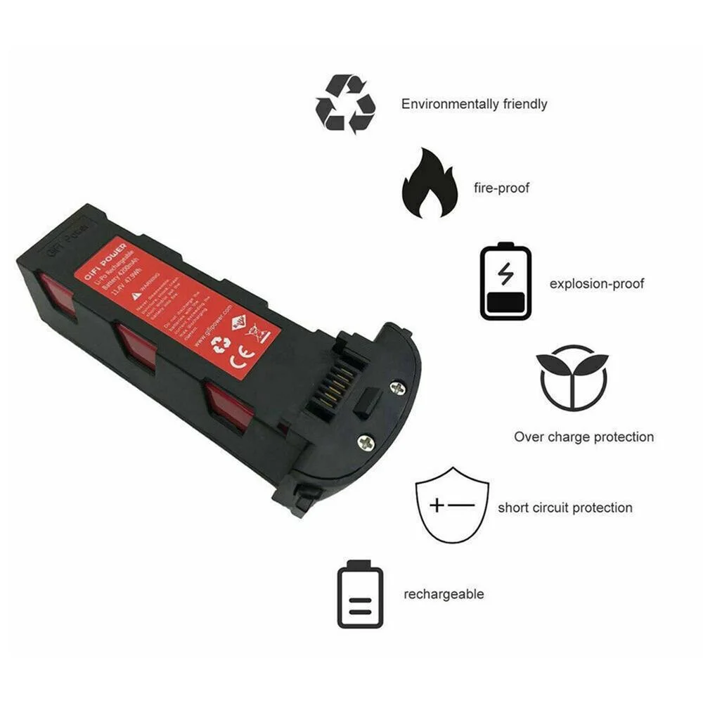 GIFI Power 11 4 V 4200 мА/ч Батарея для Hubsan H117S Zino GPS Дрон Квадрокоптер с дистанционным