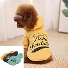 Одежда для собак, толстовка с принтом собаки, свитер, Удобный флисовый жилет с капюшоном для щенка, одежда