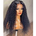 180 плотность длинные вьющиеся кружевные передние парики для женщин средняя часть 99J винно-красные свободные вьющиеся искусственные волосы