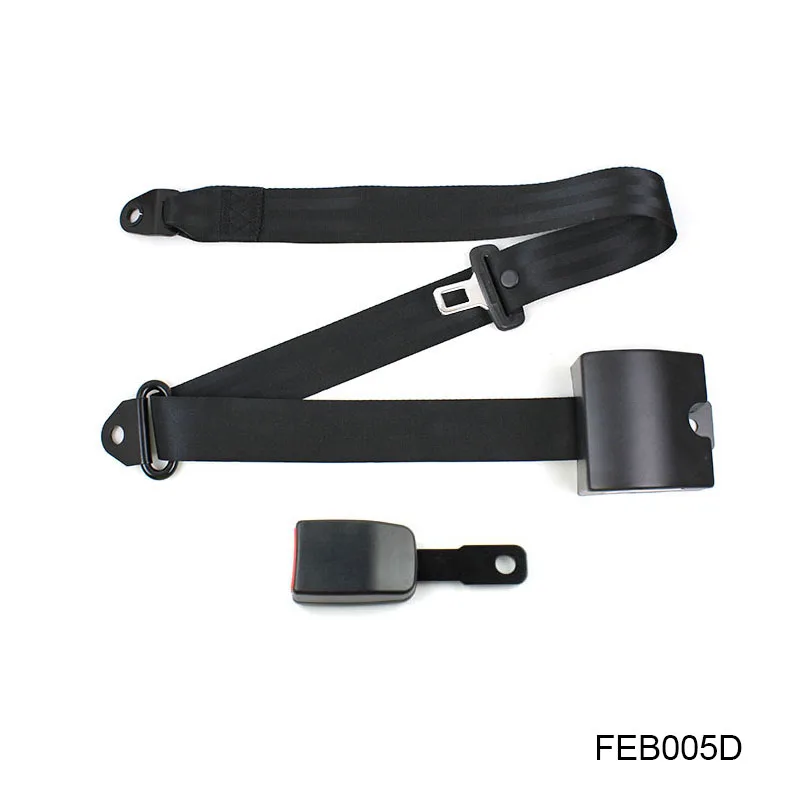 

Universal Retractable Seatbelt Three Point Car Automatically Locking Seat Safety Belt For All Car Black Color FEB005D