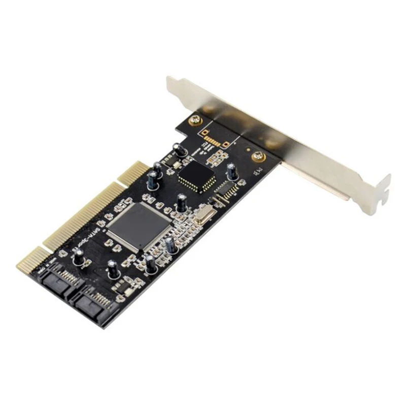 

PCI to SATA Expansion Card PCI SATA150 RAID Disk Array Card SIL3112 Dual-Channel SATAI Hard Disk Adapter with SATA Cable