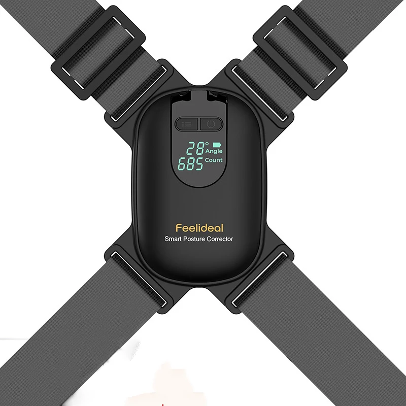 

Adjustable Anglel Smart Posture Corrector For Adults Children Correct Hunchback Clavicle Support Trainer Upper Back Brace Black