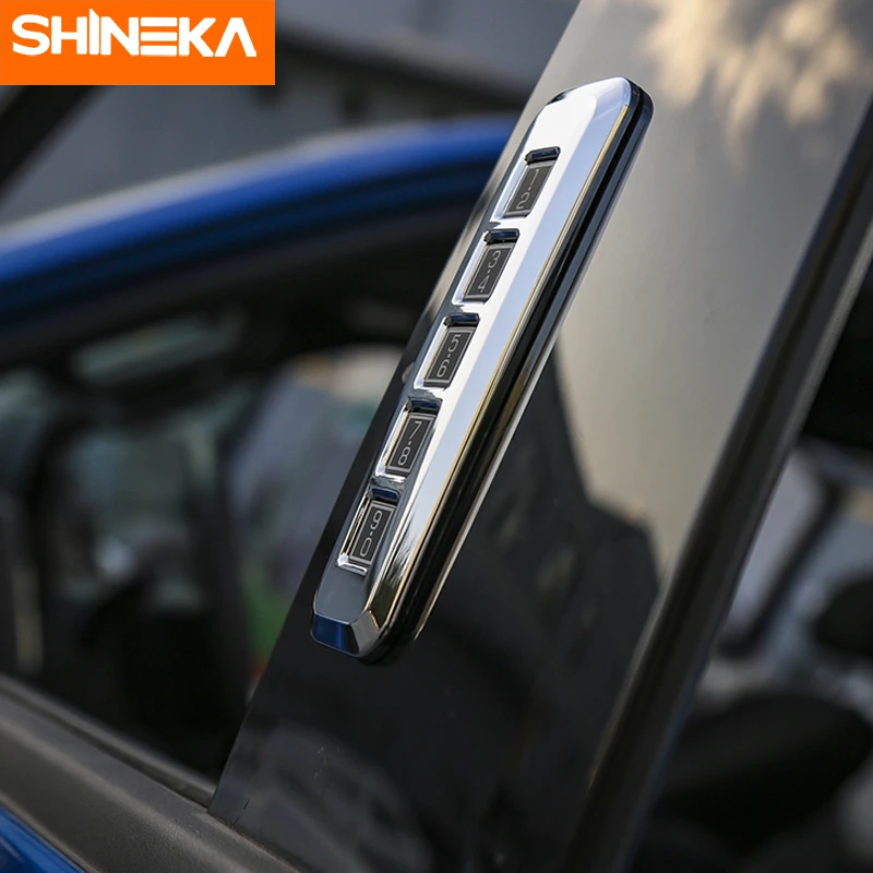 SHINEKA автомобильный стиль дверь пароль код кнопка блокировки рамка накладка