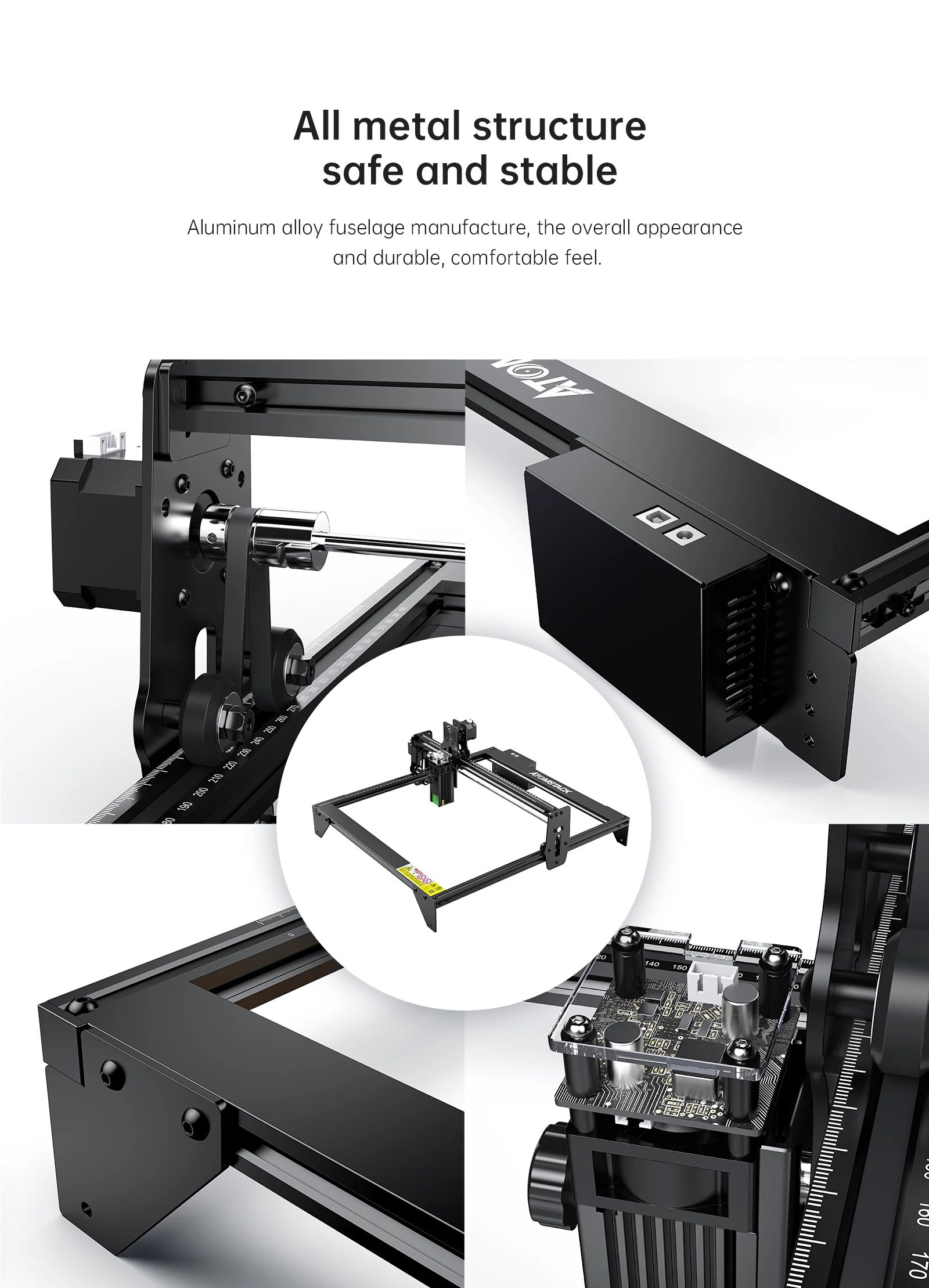 Engraver 30W ATOMSTACK A5 M30 Laser Engraving Machine Desktop CNC Router Mini Cutter Cut Wood Leather Acrylic Printer Craving
