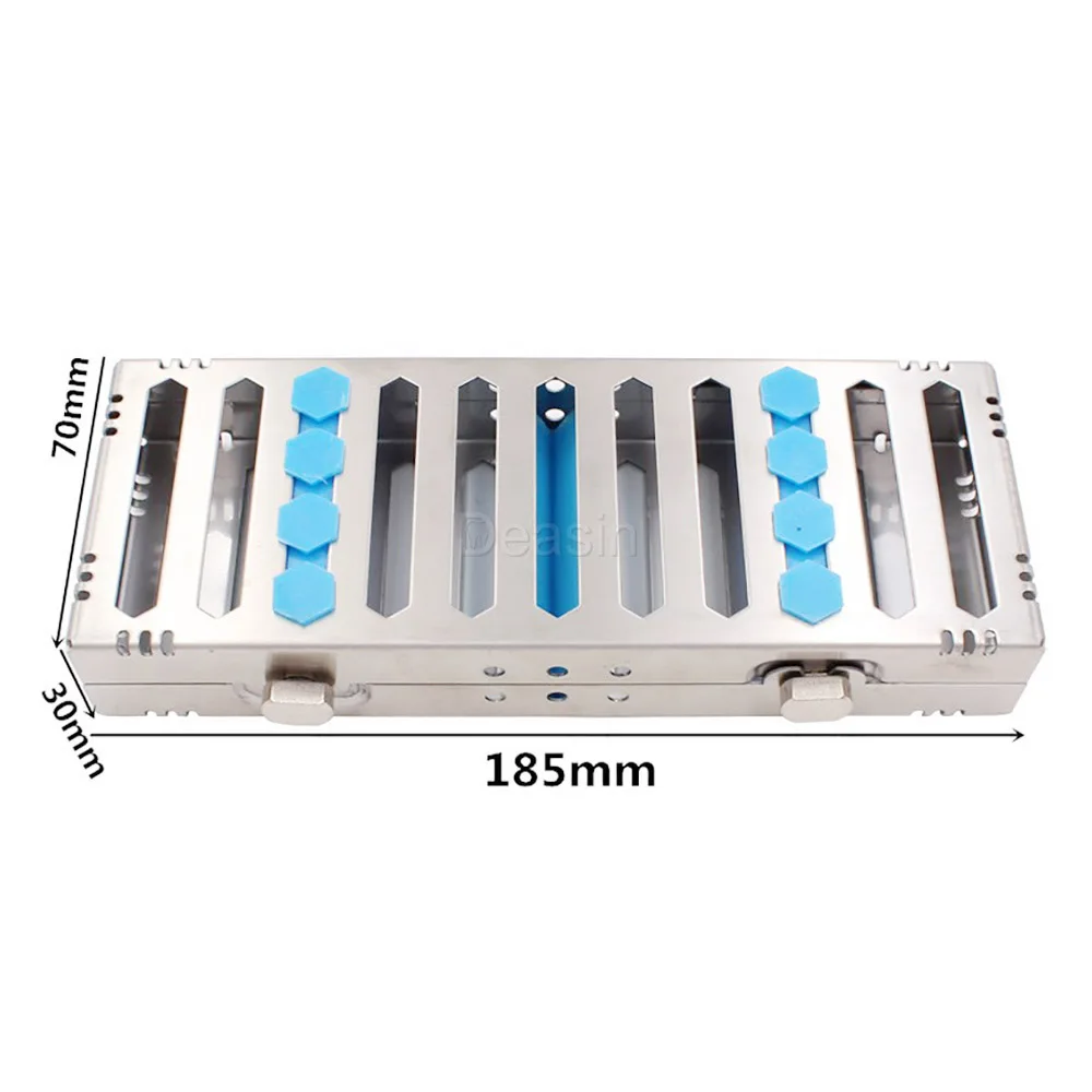 

Dental Sterilization Rack Surgical Autoclavable Sterilization Box Dental Cassette File Burs Disinfection Tray Dentist Tools