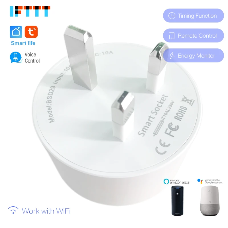 16A Wi Fi Великобритания вилка умный выбор времени розетка Беспроводная голосовое