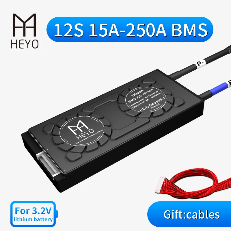 HEYO Lipo 12S 36V 15A 30A 40A 60A 80A 100A водонепроницаемый BMS для литиевой батареи Lifepo4 PCM с