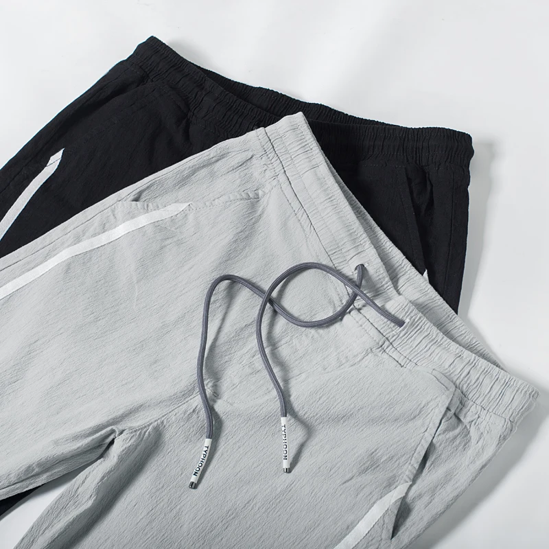 

Summer cotton new pants south Korean version of the trend of loose straight pants slim men casual pants sport pants