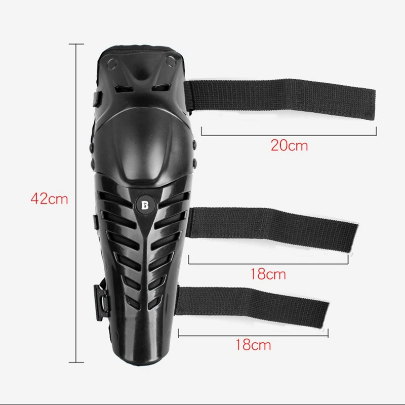 

Motorcycle Shatter Resistant Protective Gear Two-Piece Off-Road Vehicle Long Beetle Knee Pads PE Protective Shell EVA Foam