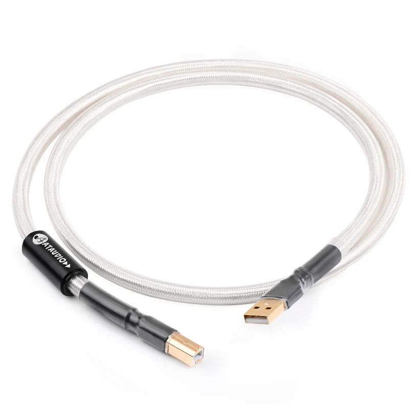 Кабель USB Hi-Fi медный и серебристый аудиоплеер с ЦАП-кабелем кабель для передачи